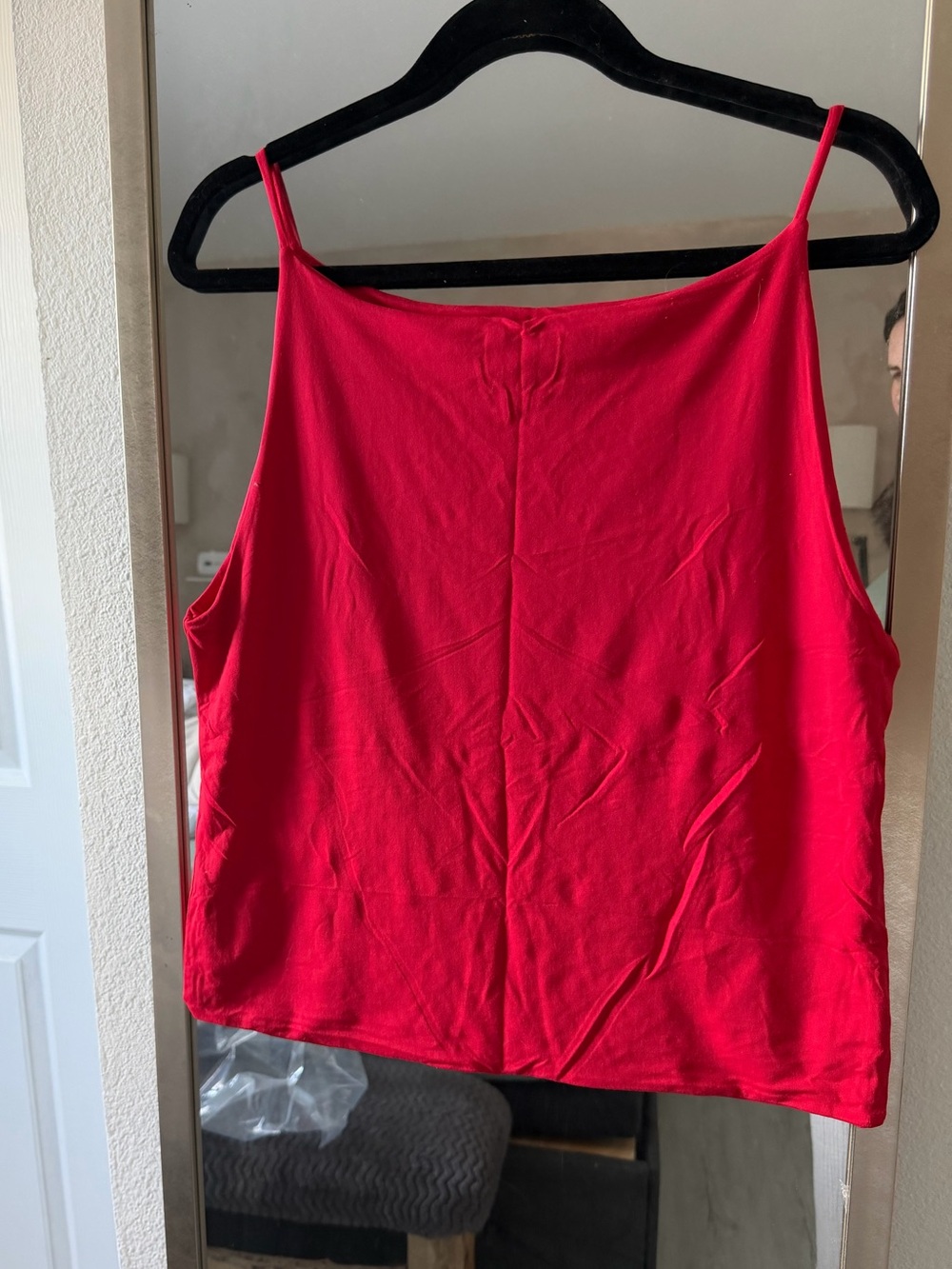 Maeve by Anthropologie Red Spaghetti Strap Tank Top